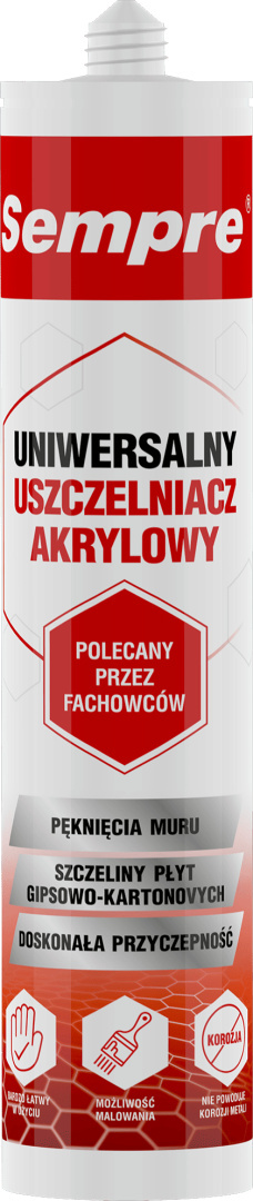 AKRYL SEMPRE 280ML. USZCZELNIACZ AKRYLOWY