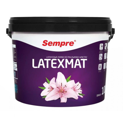 FARBA LATEXOWA LATEXMAT 10L.SEMPRE