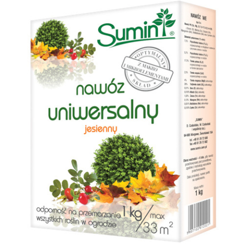 SUMIN - NAWÓZ UNIWERSALNY JESIENNY 1 KG